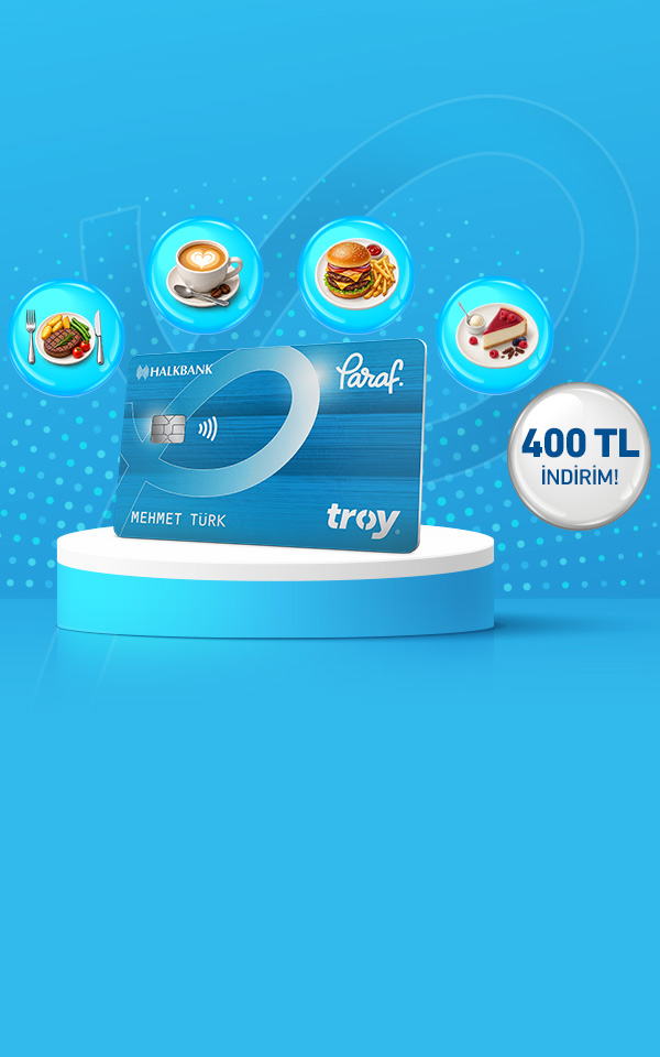 Paraf Troy Kartlara Özel Seçili Sektörlerde 400 TL ye varan İndirim Kampanyası