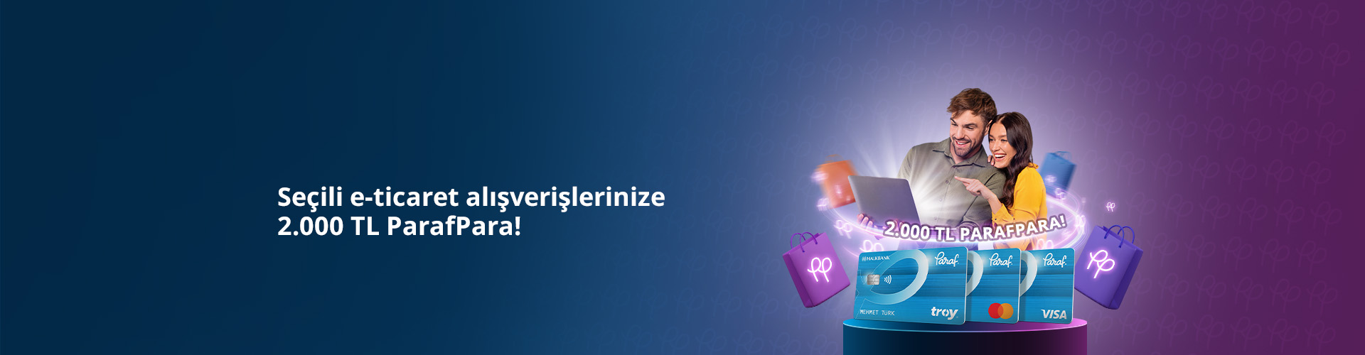 Seçili E-Ticaret Alışverişlerinize 2.000 TL'ye varan ParafPara