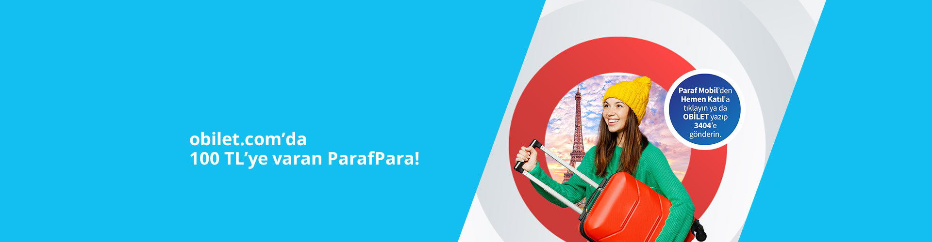 Obilet.com’da 100 TL’ye varan ParafPara